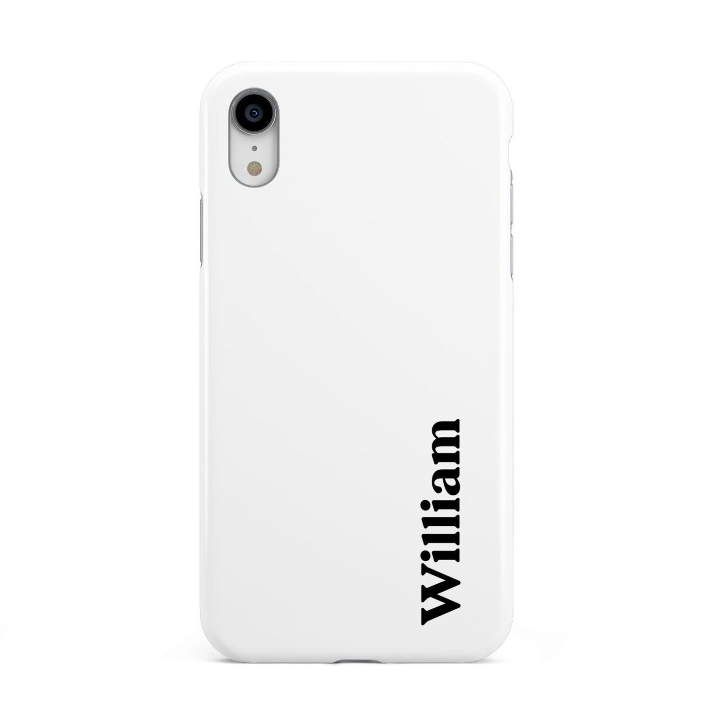 Vertical Name Apple iPhone XR White 3D Tough Case