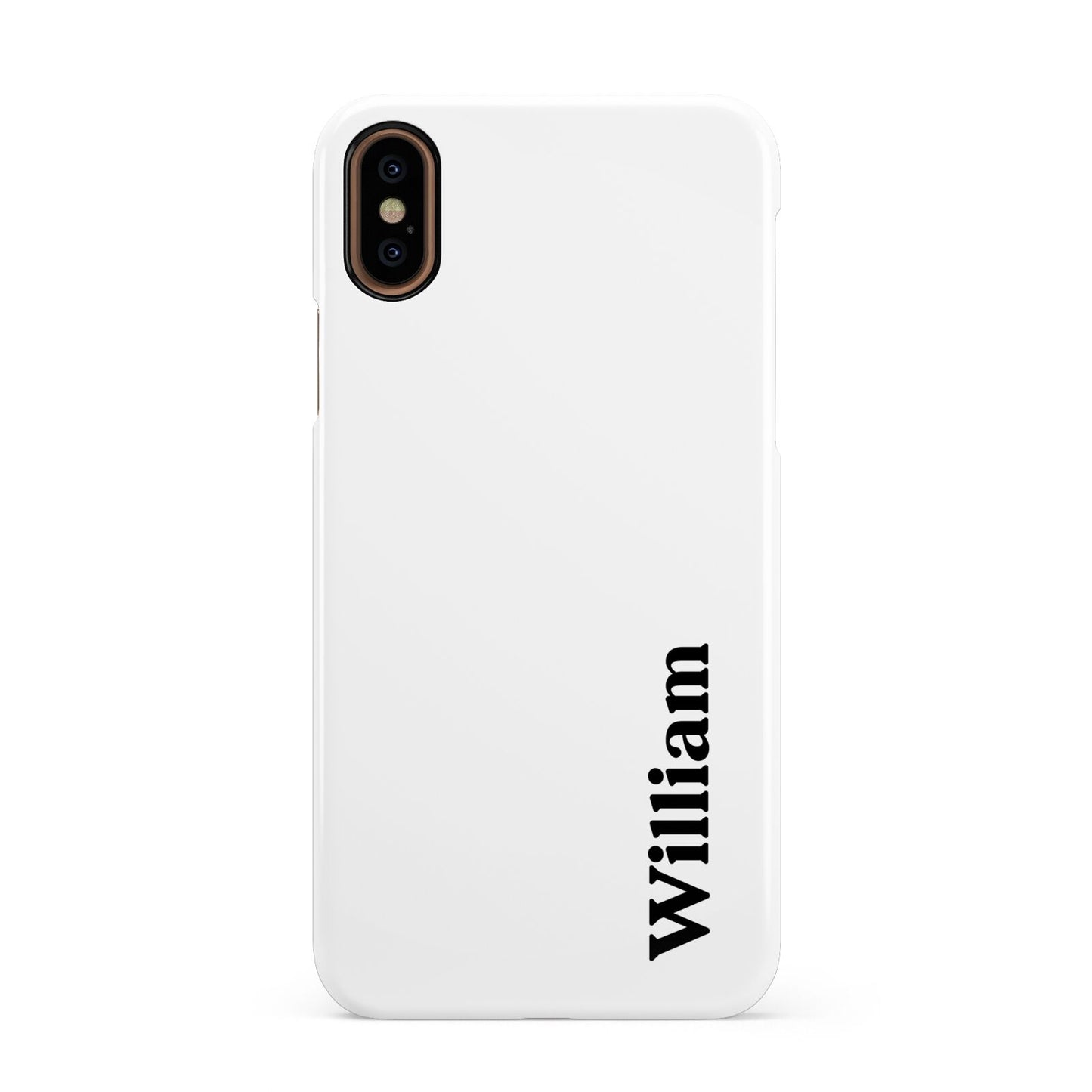 Vertical Name Apple iPhone XS 3D Snap Case