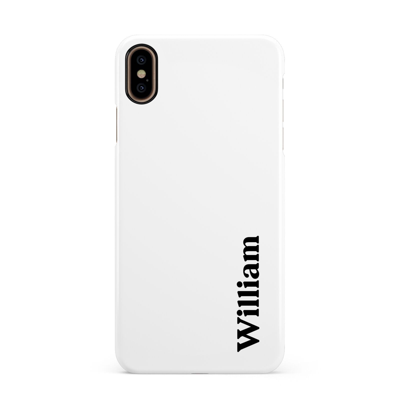 Vertical Name Apple iPhone Xs Max 3D Snap Case