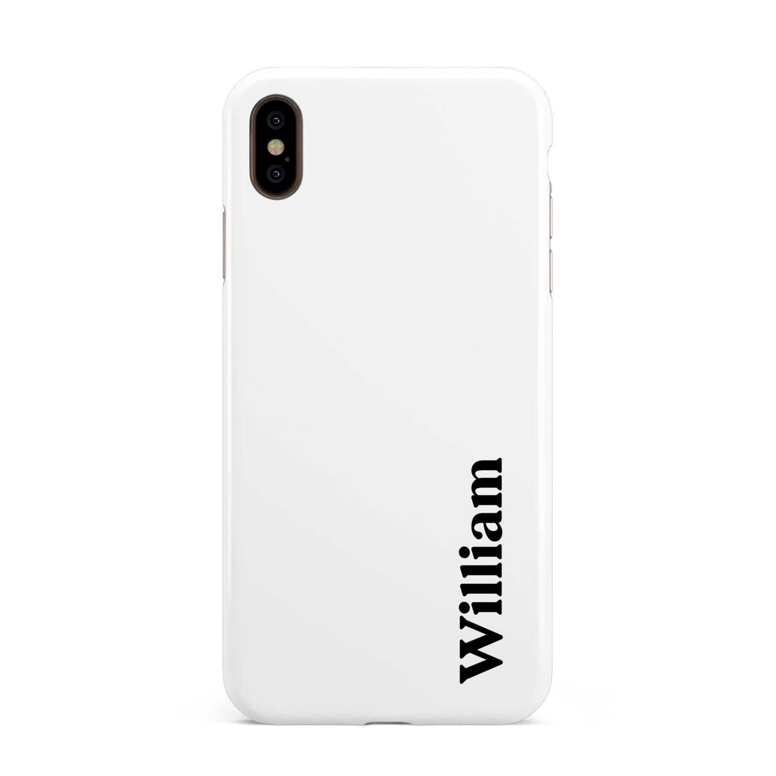 Vertical Name Apple iPhone Xs Max 3D Tough Case