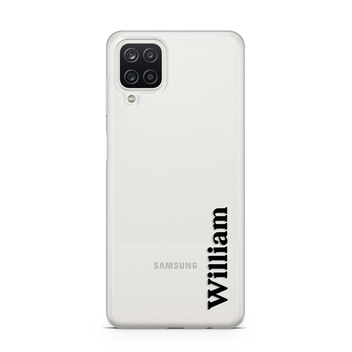 Vertical Name Samsung A12 Case