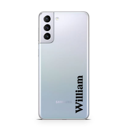 Vertical Name Samsung S21 Plus Case