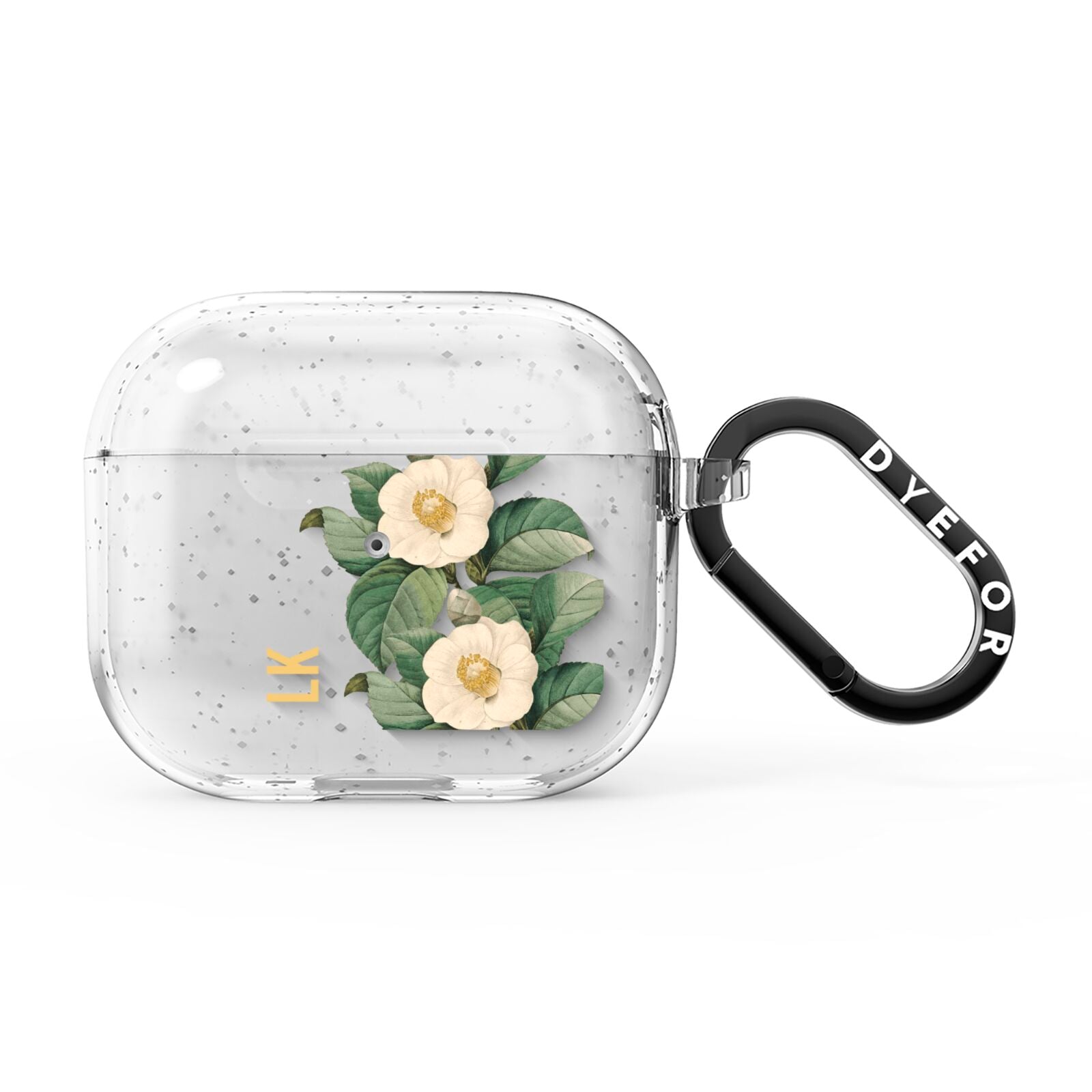 Vintage Flowers Personalised AirPods Glitter Case 3rd Gen