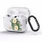 Vintage Flowers Personalised AirPods Pro Clear Case Side Image