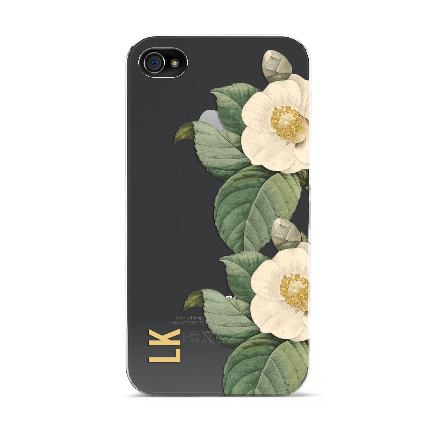 Vintage Flowers Personalised Apple iPhone 4s Case