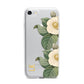 Vintage Flowers Personalised iPhone 7 Bumper Case on Silver iPhone