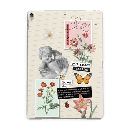 Vintage Love Collage Apple iPad Silver Case