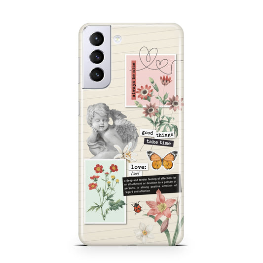 Vintage Love Collage Samsung S21 Plus Phone Case