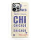 Vintage Luggage Tag Custom iPhone 13 Pro Max Full Wrap 3D Tough Case