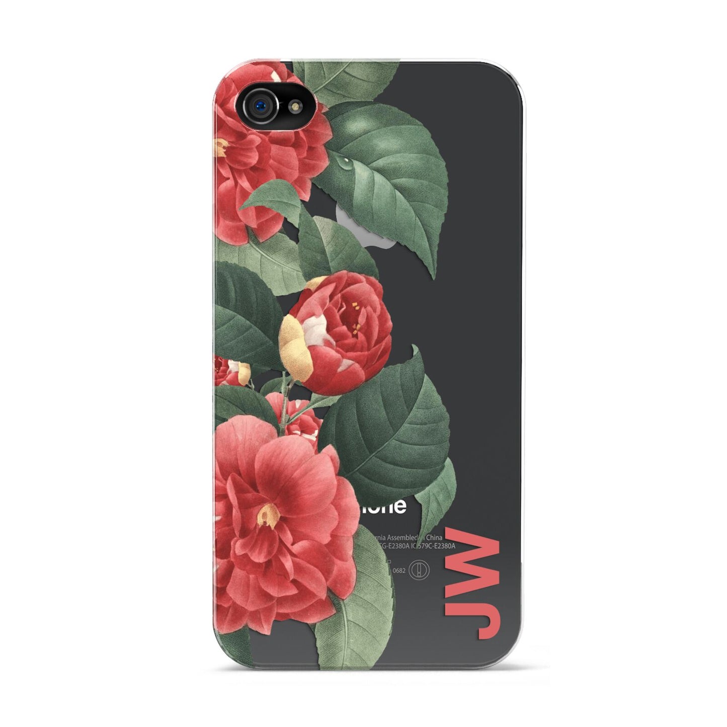 Vintage Personalised Flowers Apple iPhone 4s Case