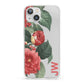 Vintage Personalised Flowers iPhone 13 Clear Bumper Case