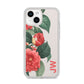 Vintage Personalised Flowers iPhone 14 Clear Tough Case Starlight