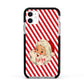 Vintage Santa Personalised Apple iPhone 11 in White with Black Impact Case