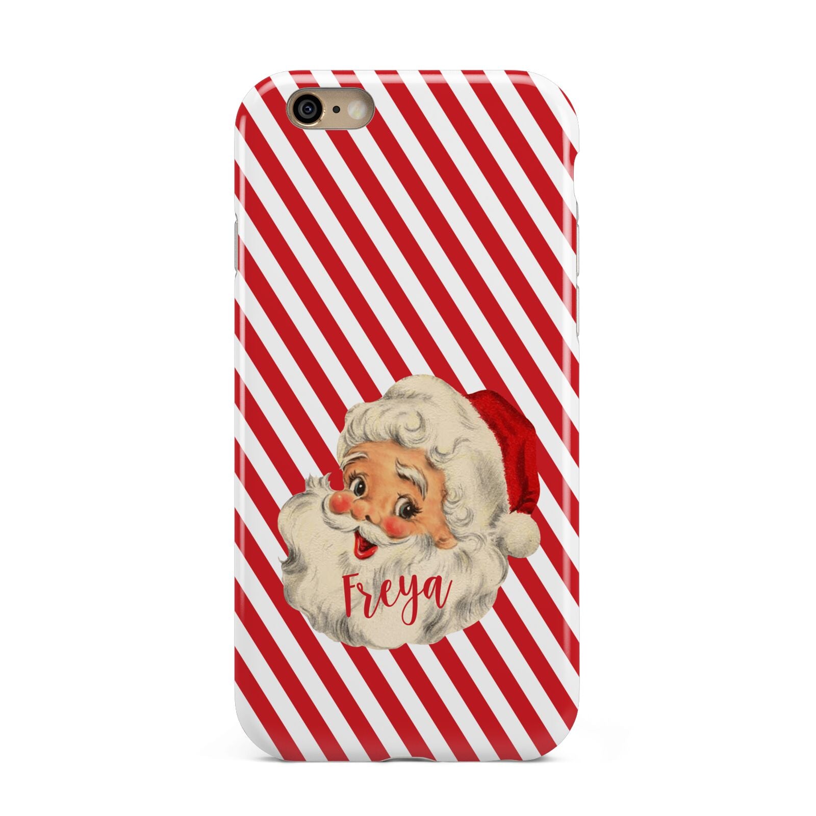 Vintage Santa Personalised Apple iPhone 6 3D Tough Case