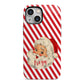 Vintage Santa Personalised iPhone 13 Mini Full Wrap 3D Tough Case