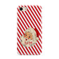 Vintage Santa Personalised iPhone 8 3D Tough Case on Gold Phone