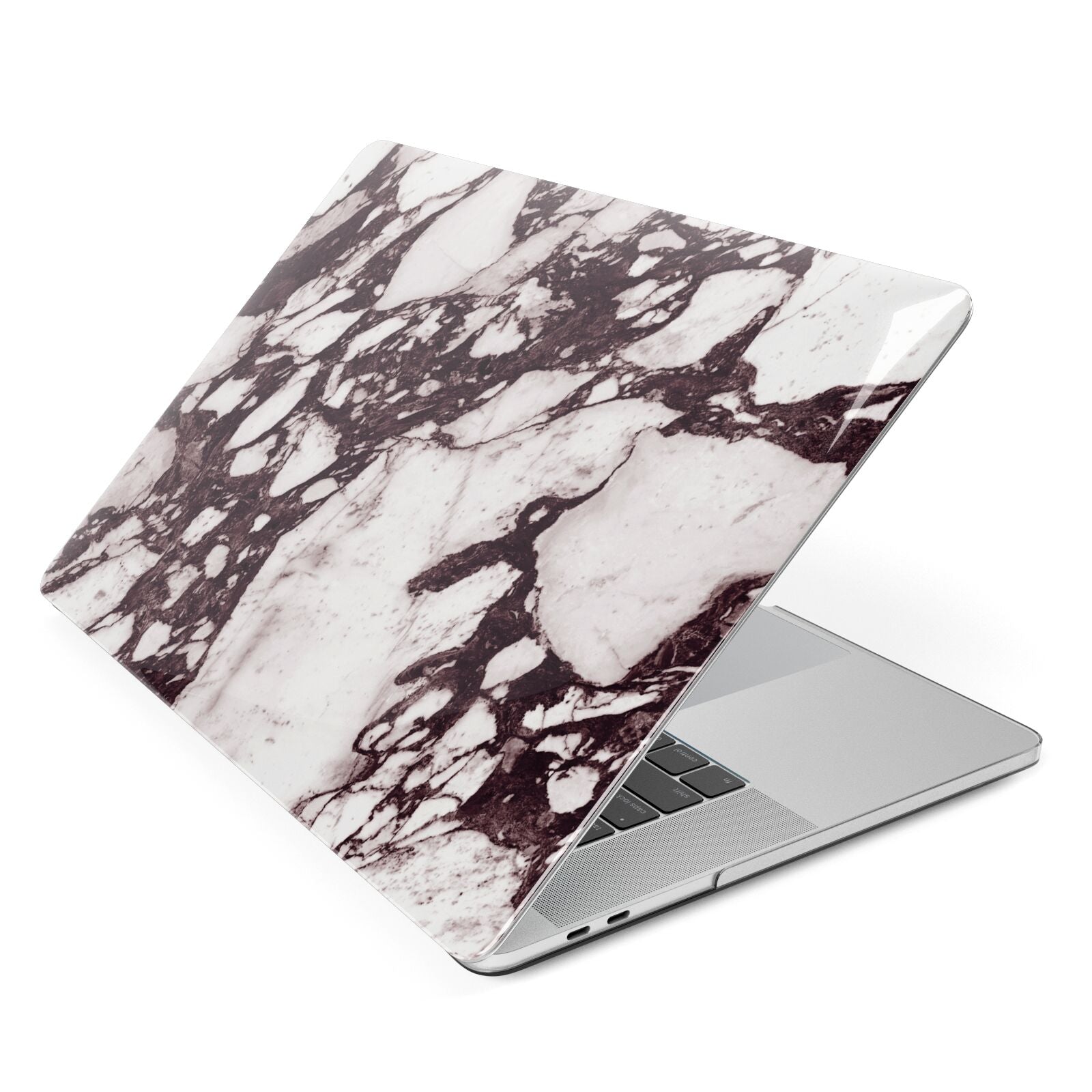 Viola Marble Apple MacBook Case Side View