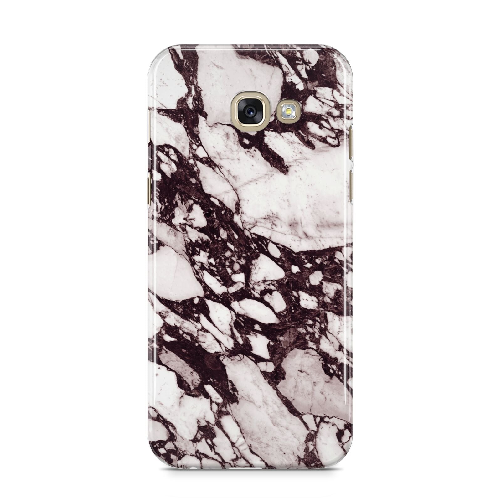 Viola Marble Samsung Galaxy A5 2017 Case on gold phone