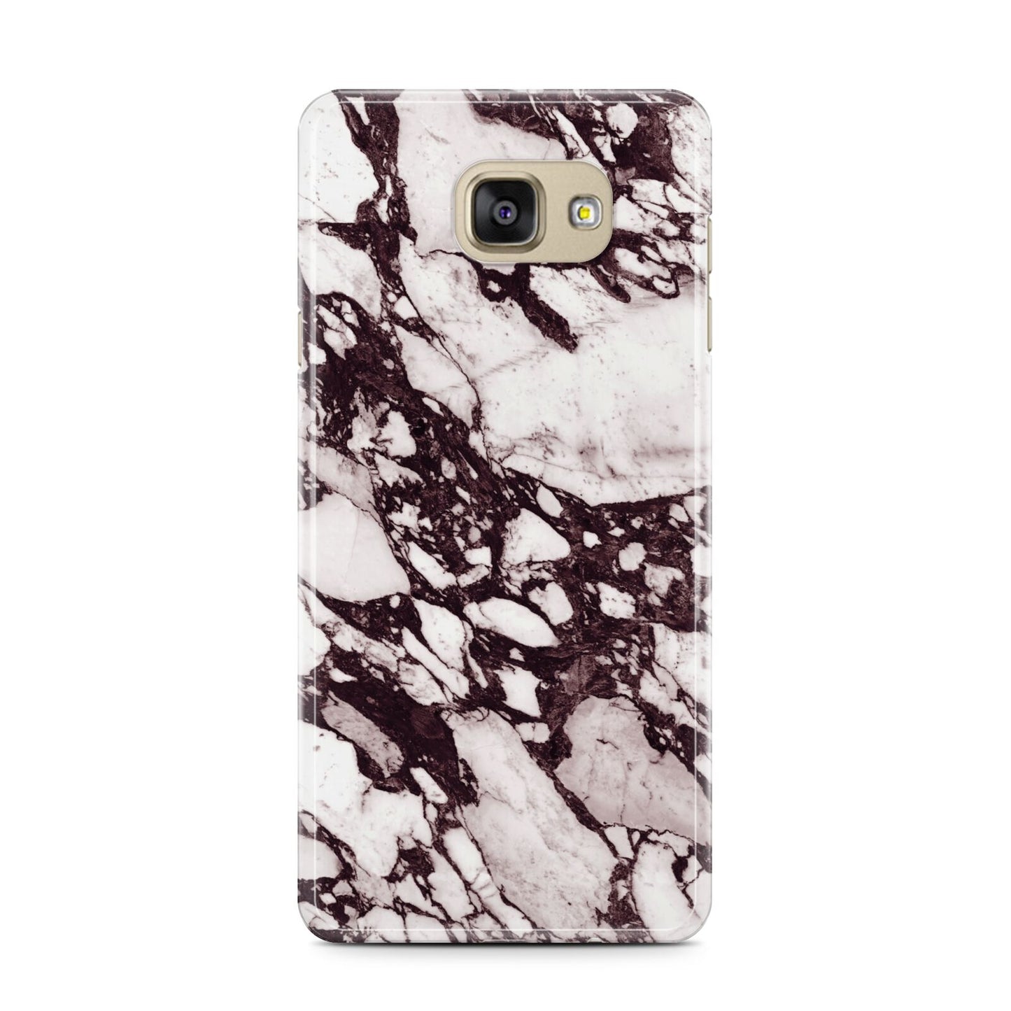 Viola Marble Samsung Galaxy A7 2016 Case on gold phone