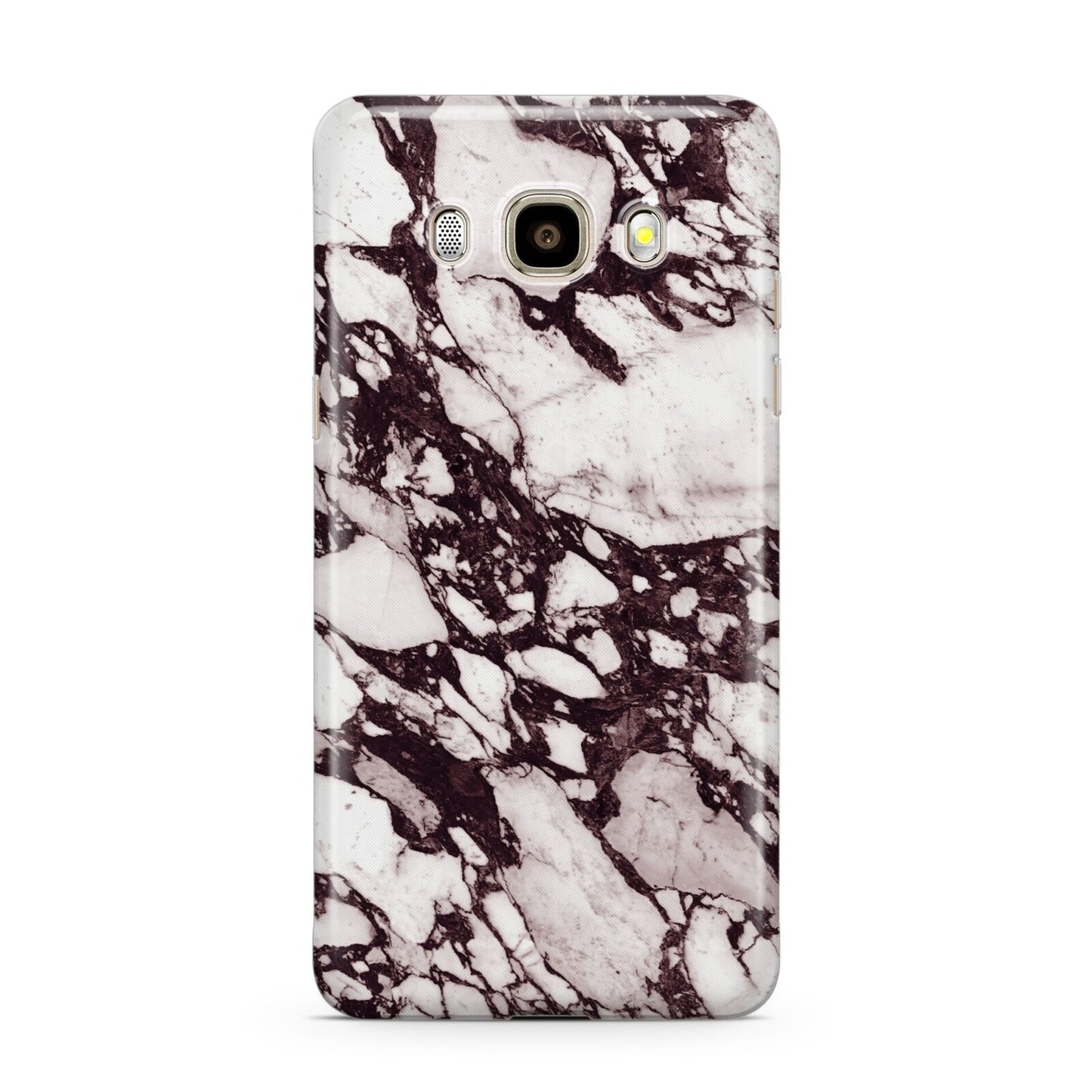 Viola Marble Samsung Galaxy J7 2016 Case on gold phone