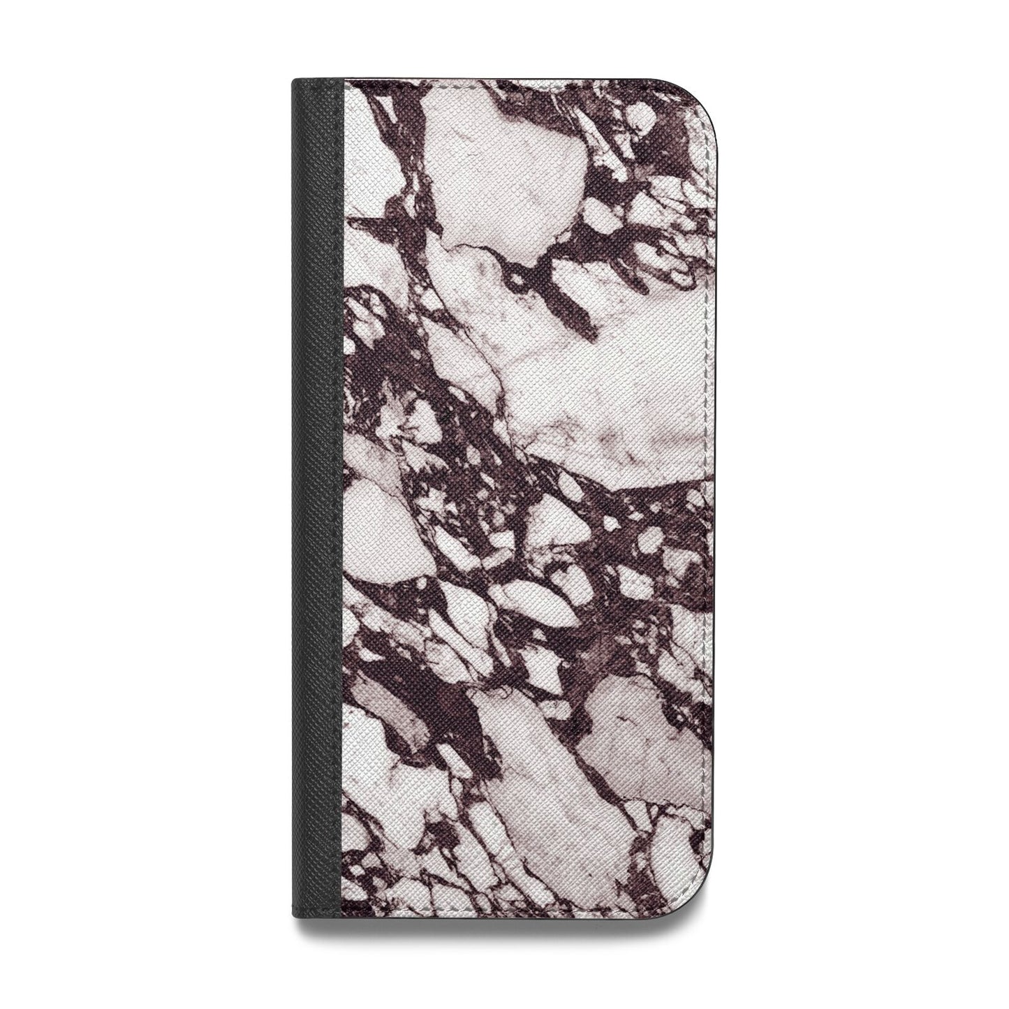 Viola Marble Vegan Leather Flip iPhone Case