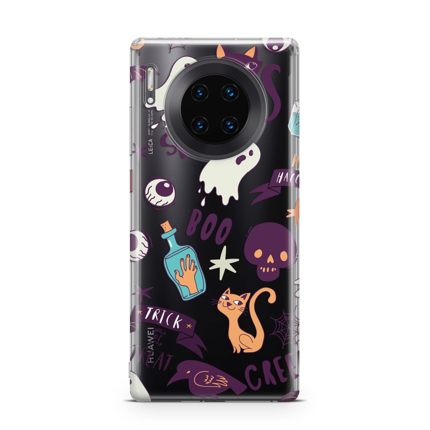 Wacky Purple and Orange Halloween Images Huawei Mate 30 Pro Phone Case