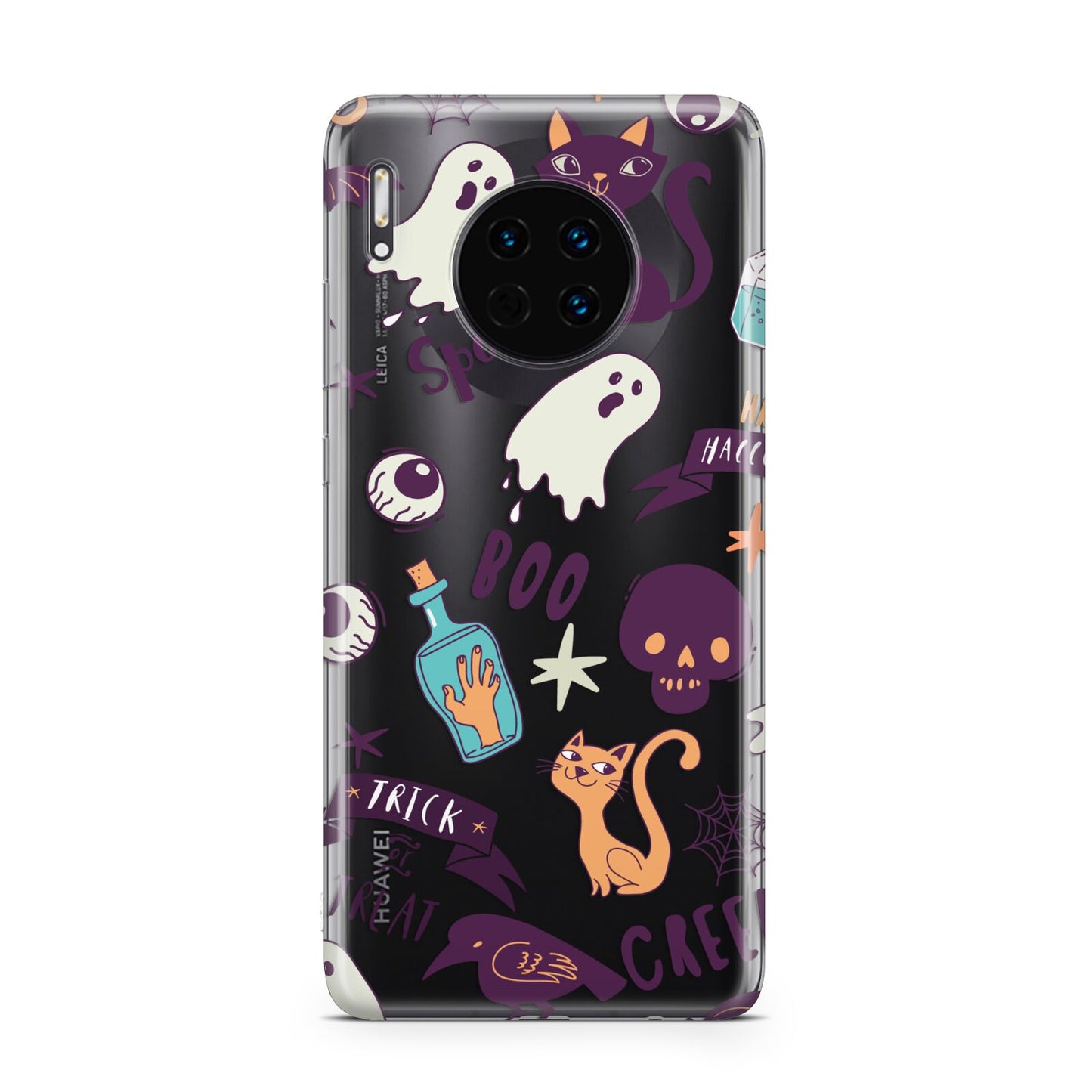 Wacky Purple and Orange Halloween Images Huawei Mate 30