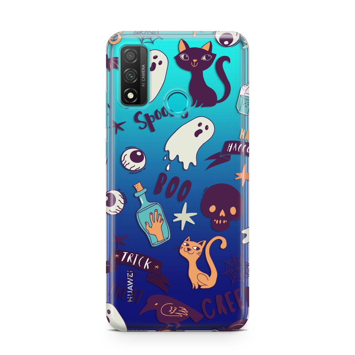 Wacky Purple and Orange Halloween Images Huawei P Smart 2020