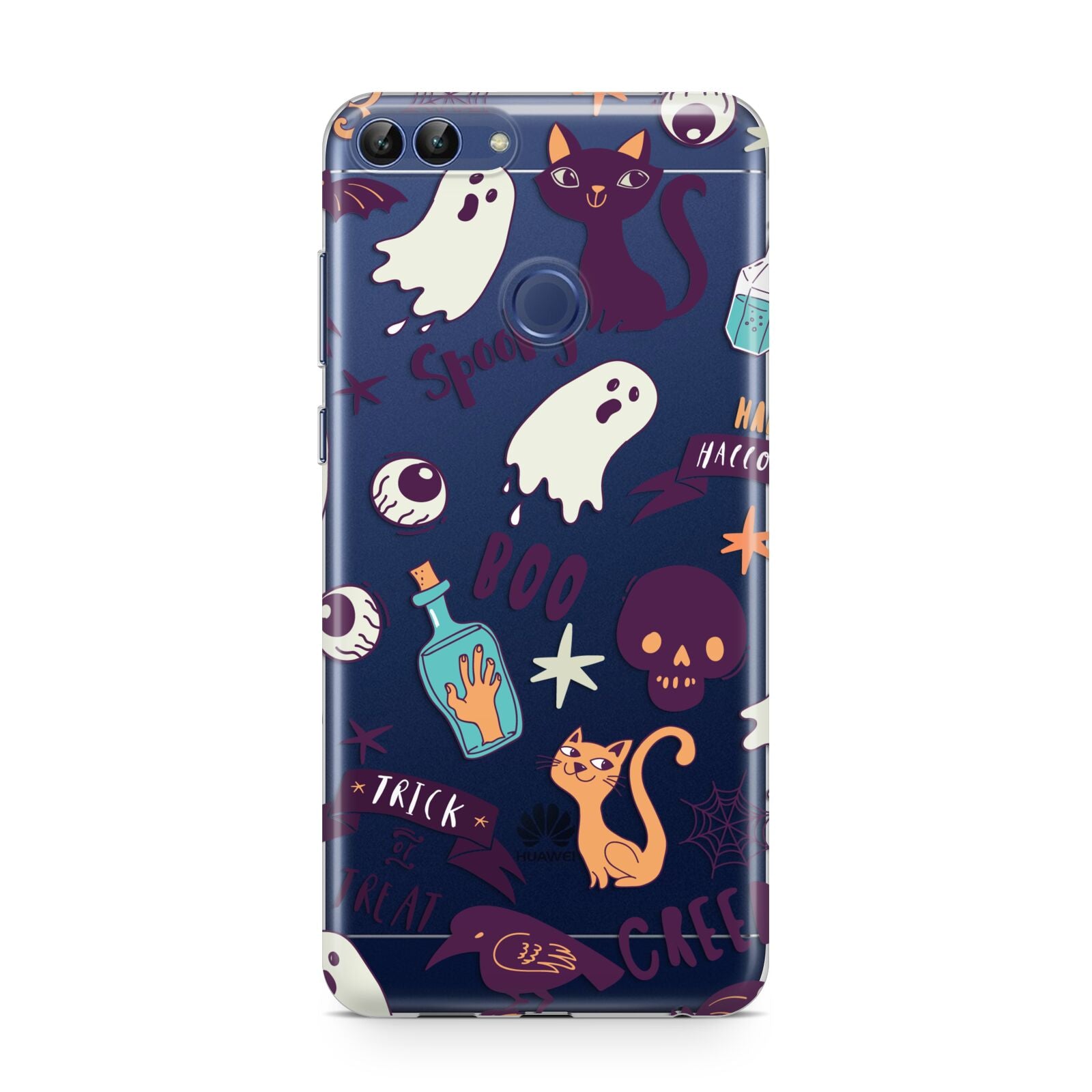 Wacky Purple and Orange Halloween Images Huawei P Smart Case