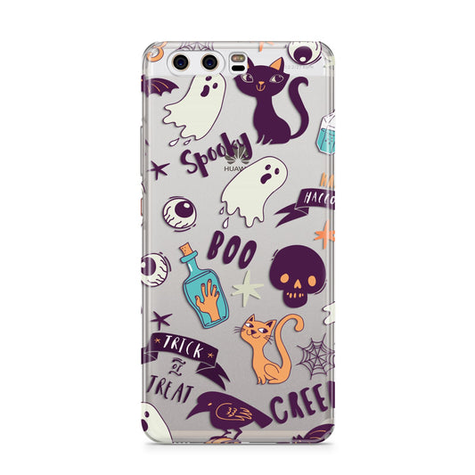 Wacky Purple and Orange Halloween Images Huawei P10 Phone Case