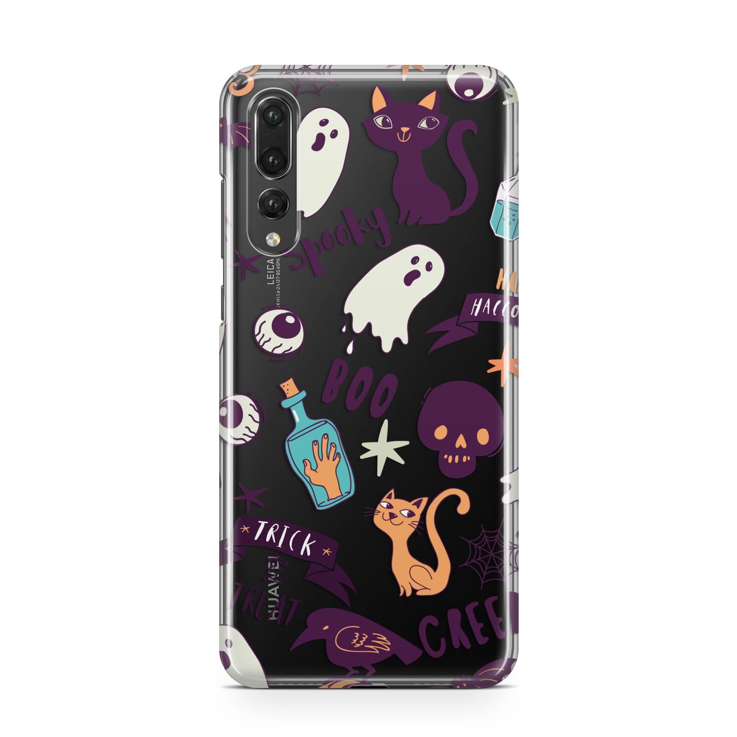 Wacky Purple and Orange Halloween Images Huawei P20 Pro Phone Case