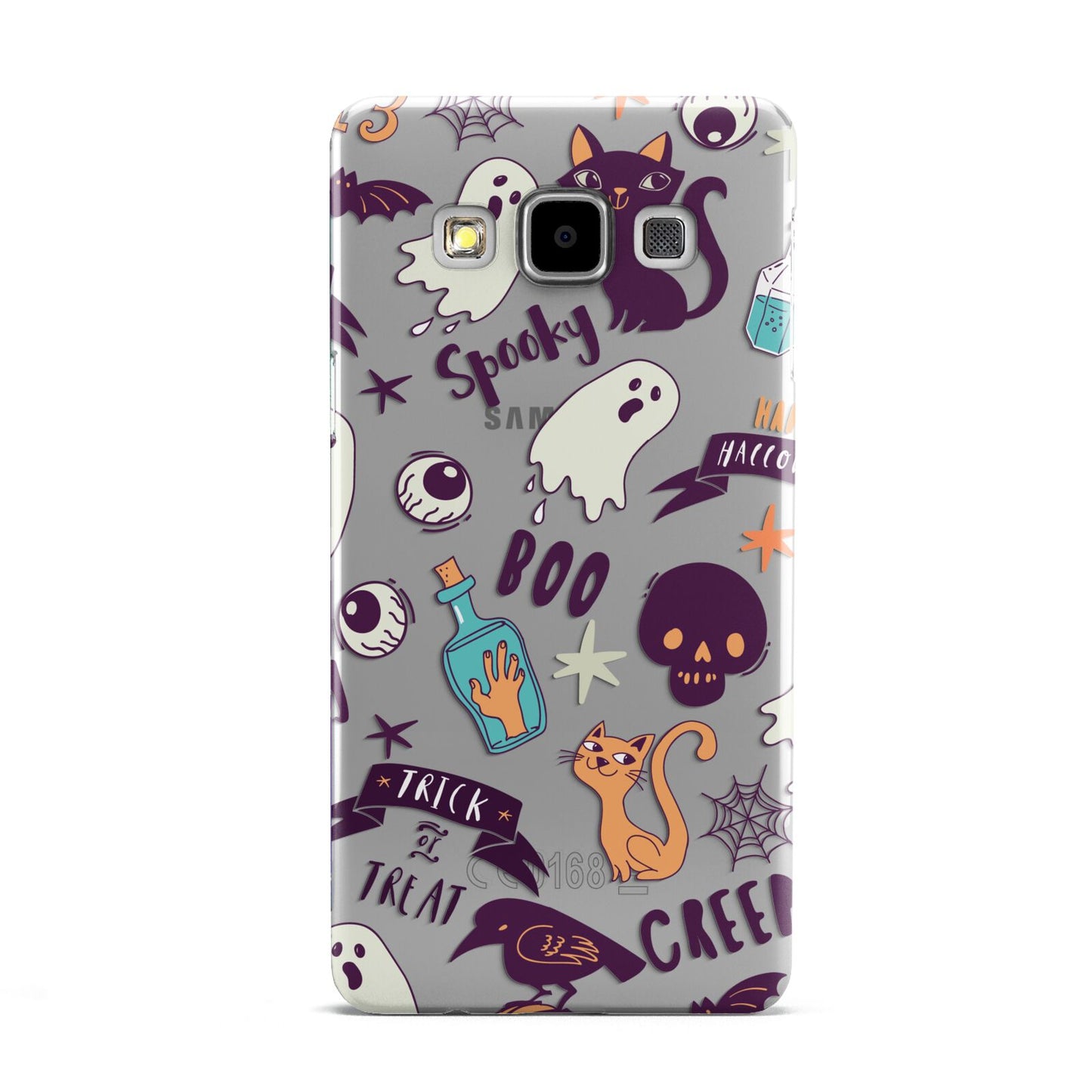 Wacky Purple and Orange Halloween Images Samsung Galaxy A5 Case