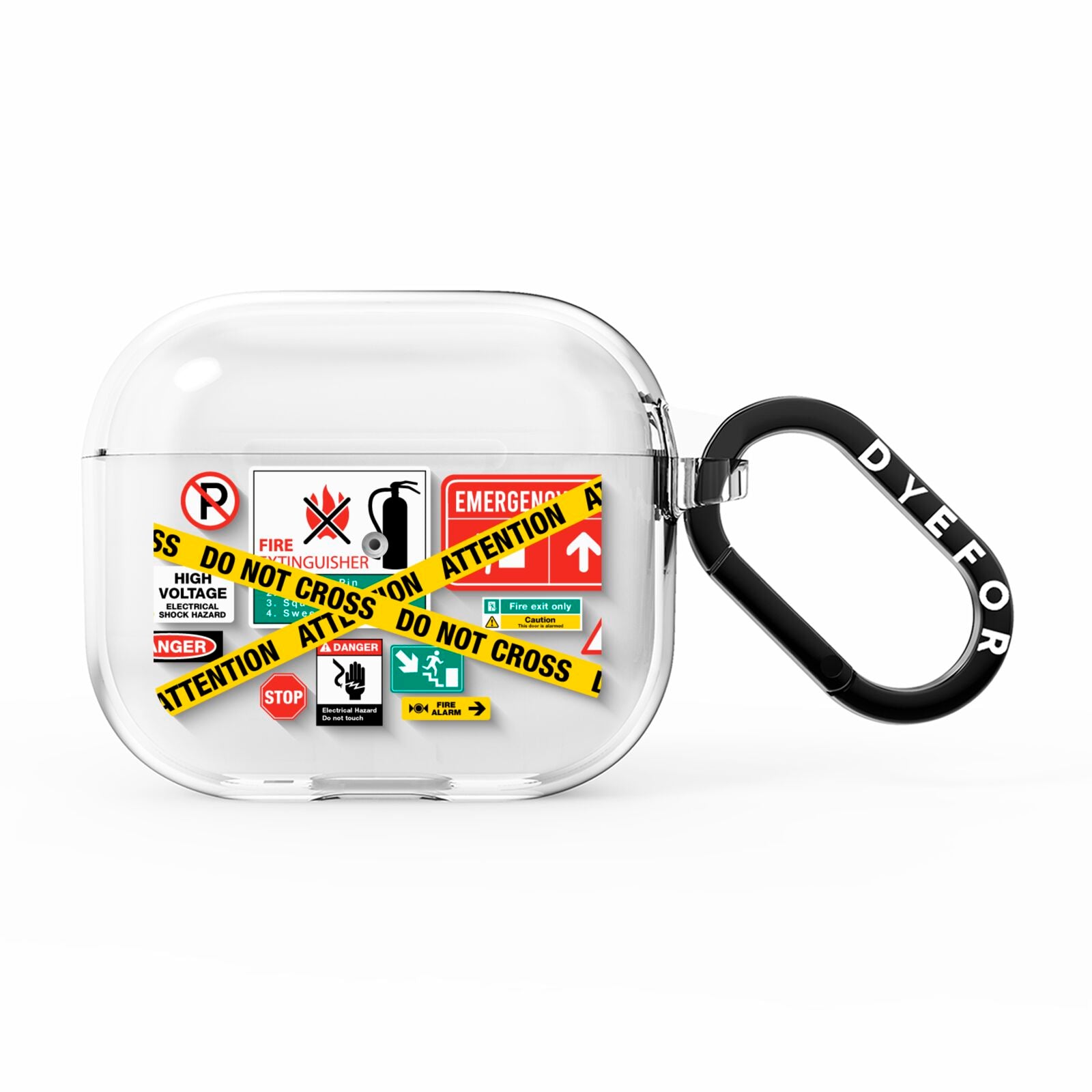 Warning Labels AirPods Clear Case 3rd Gen