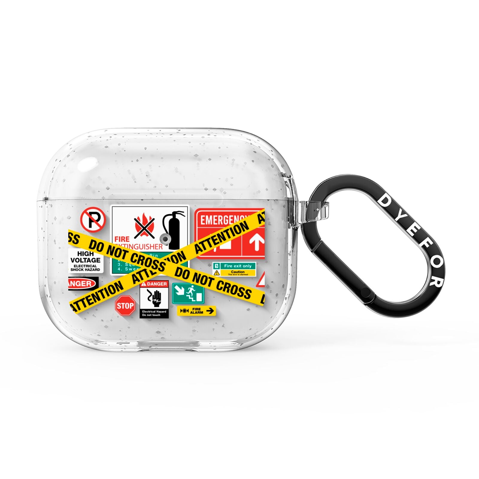 Warning Labels AirPods Glitter Case 3rd Gen