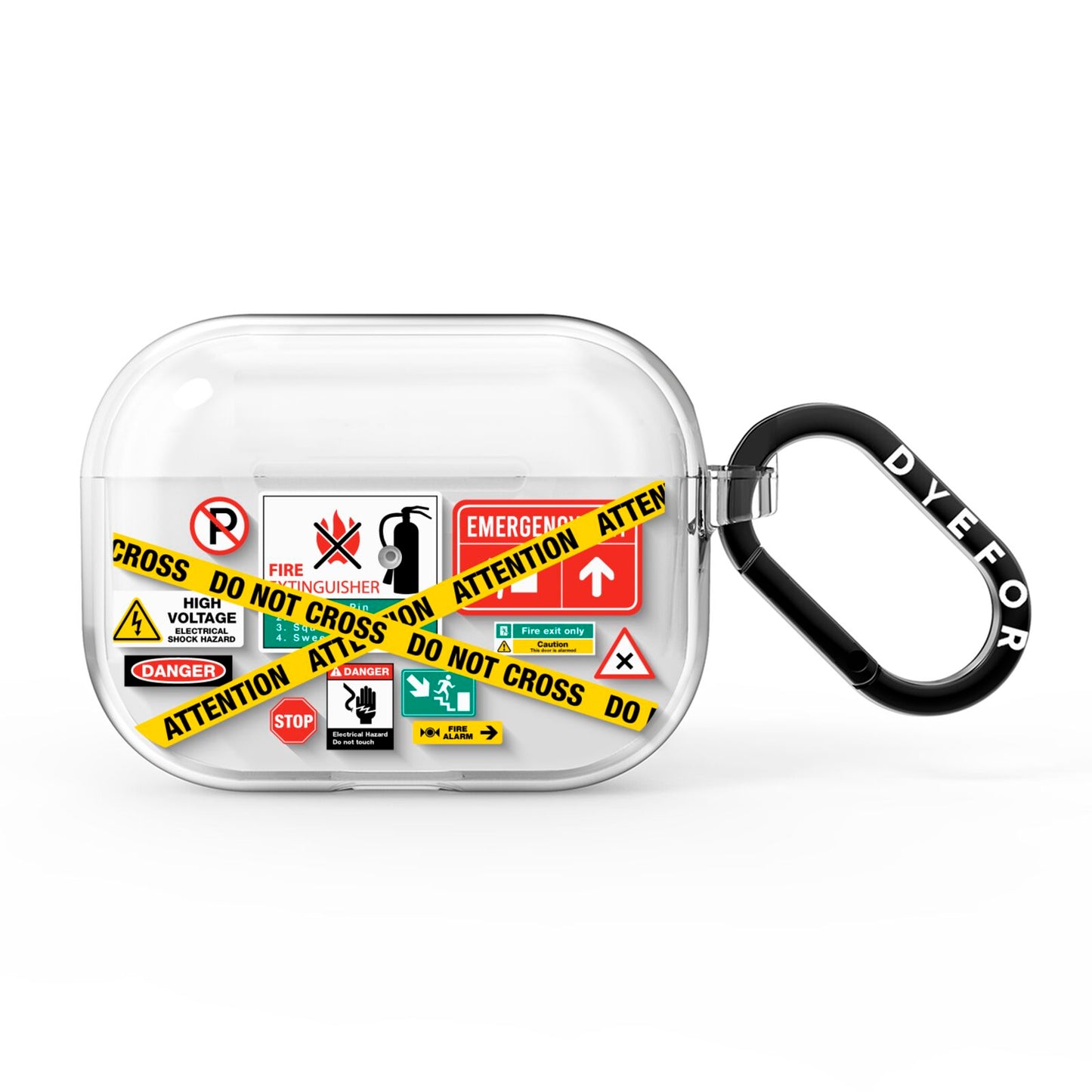 Warning Labels AirPods Pro Clear Case