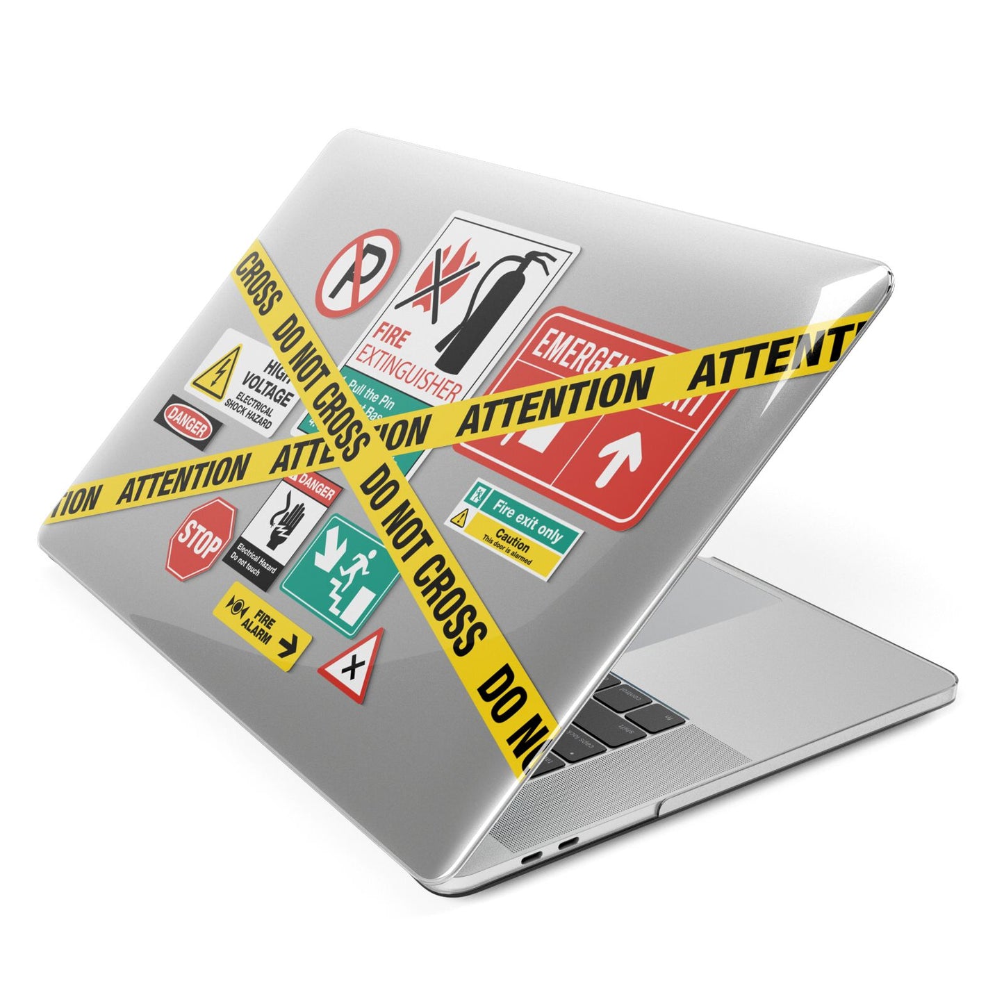 Warning Labels Apple MacBook Case Side View