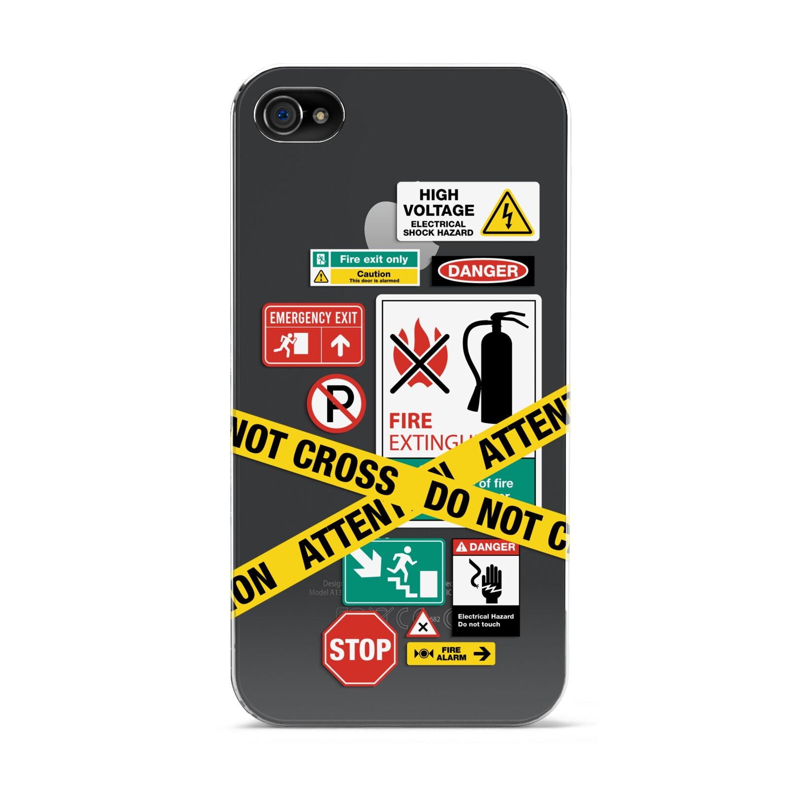 Warning Labels Apple iPhone 4s Case