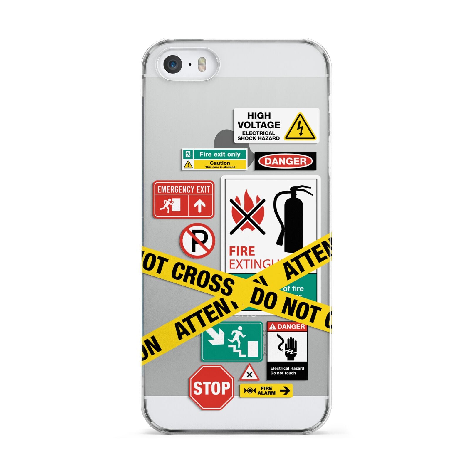 Warning Labels Apple iPhone 5 Case