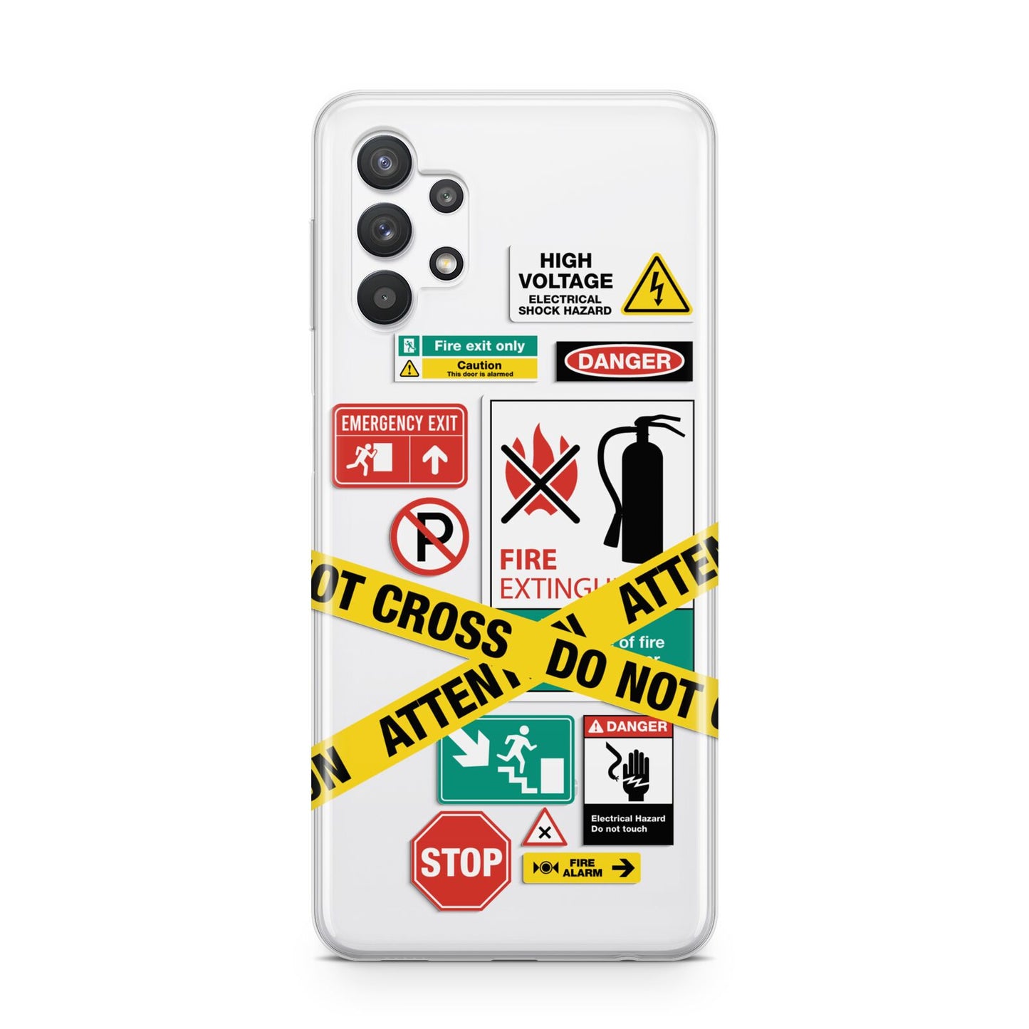 Warning Labels Samsung A32 5G Case