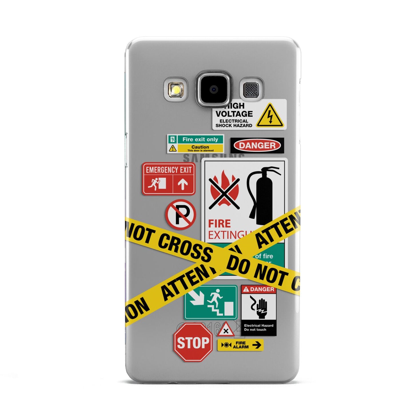 Warning Labels Samsung Galaxy A5 Case