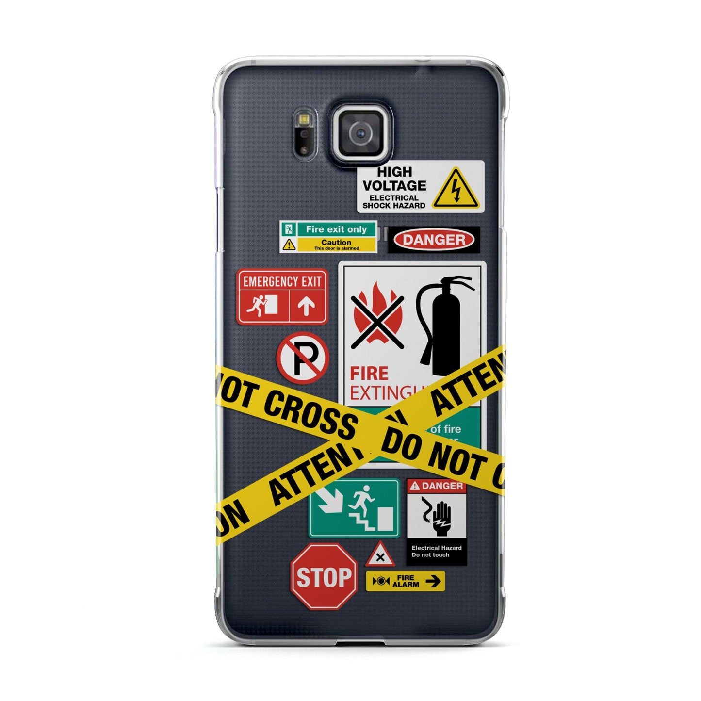 Warning Labels Samsung Galaxy Alpha Case