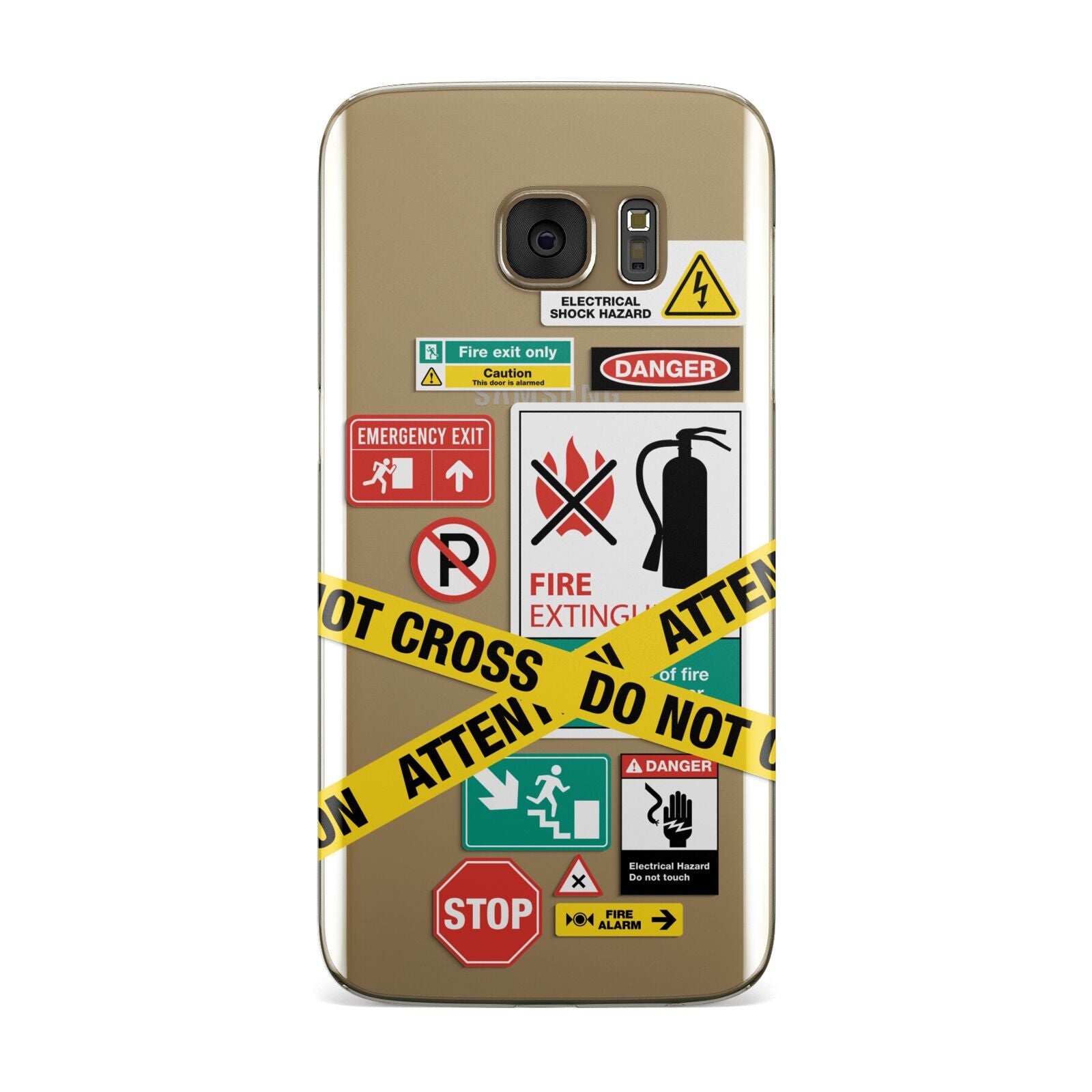 Warning Labels Samsung Galaxy Case