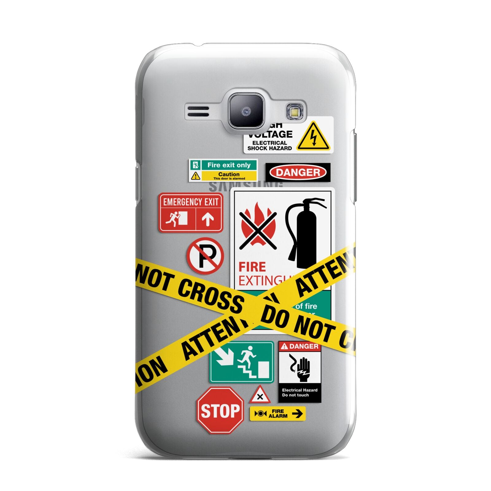 Warning Labels Samsung Galaxy J1 2015 Case