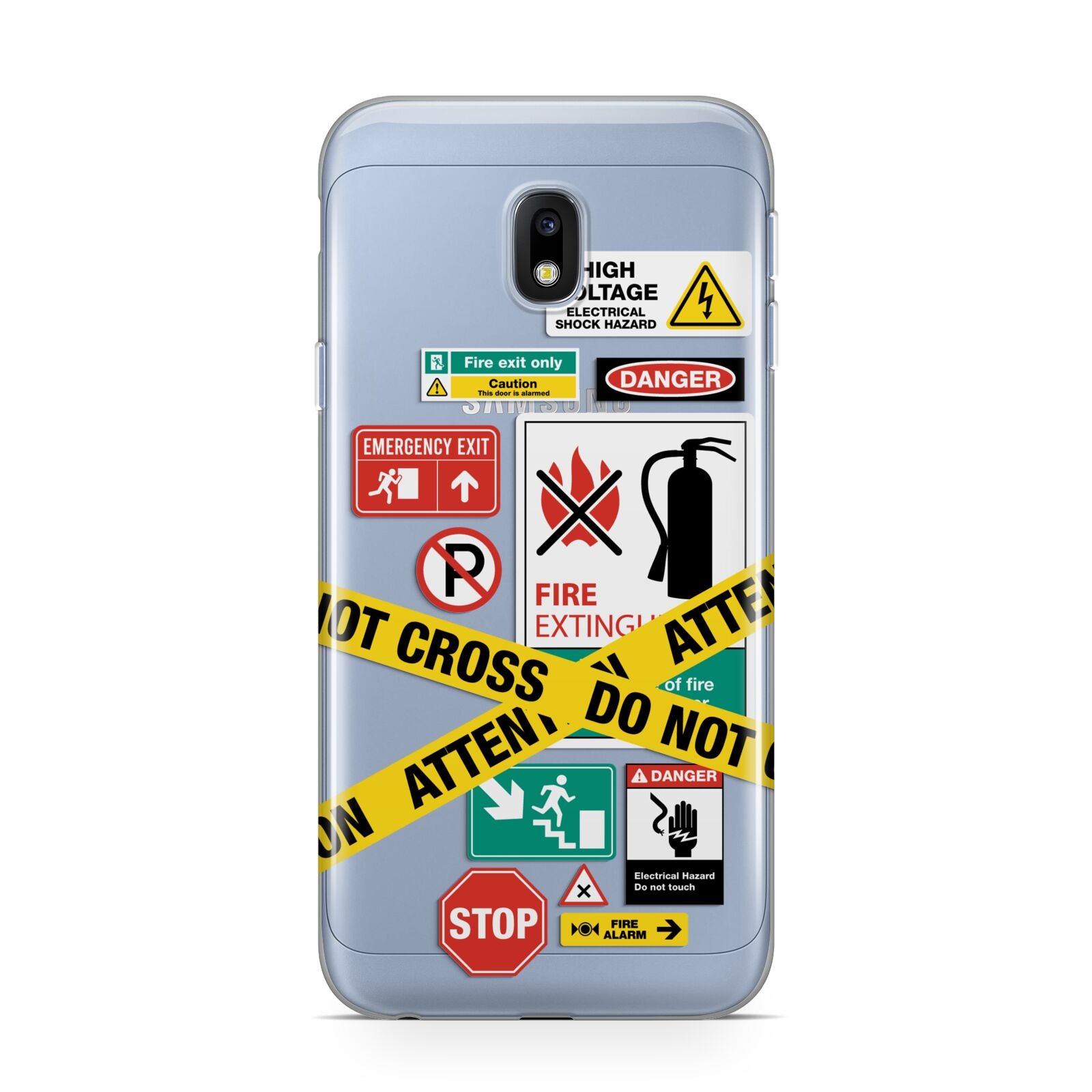 Warning Labels Samsung Galaxy J3 2017 Case