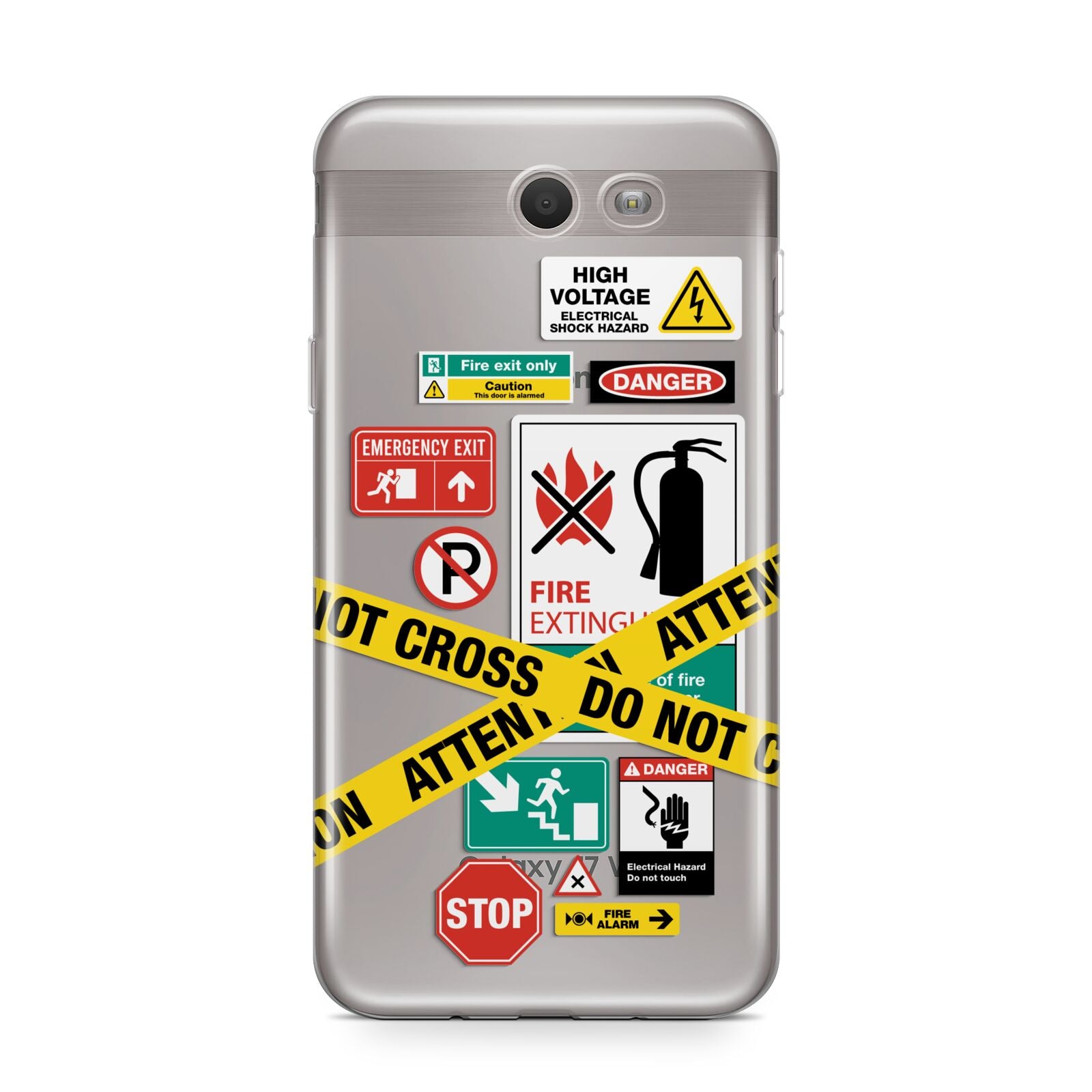 Warning Labels Samsung Galaxy J7 2017 Case