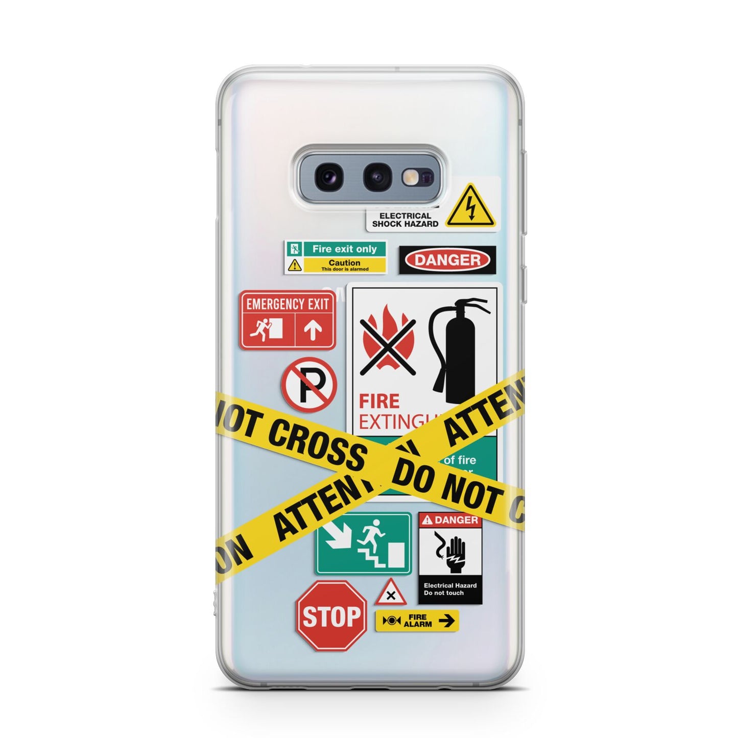 Warning Labels Samsung Galaxy S10E Case