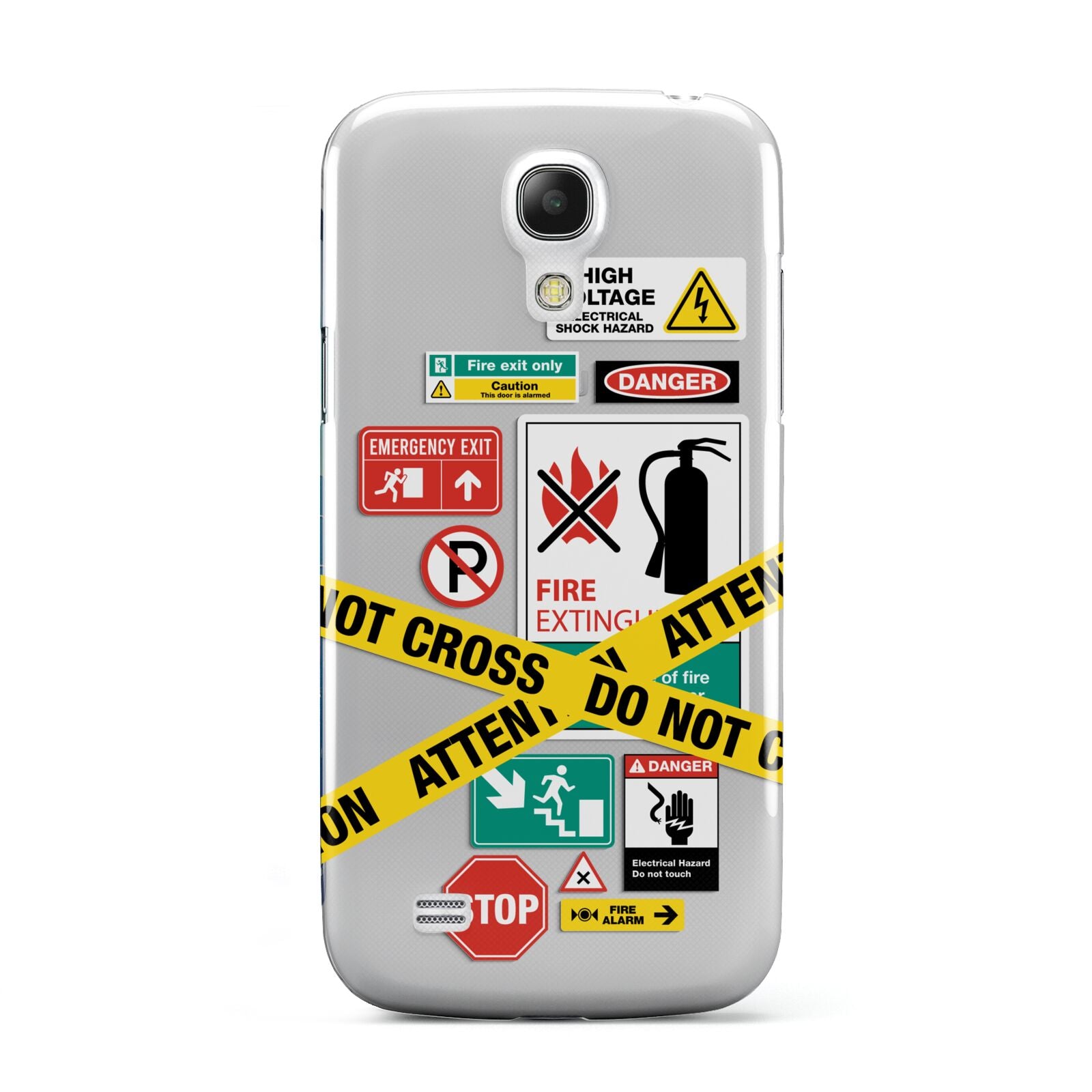 Warning Labels Samsung Galaxy S4 Mini Case