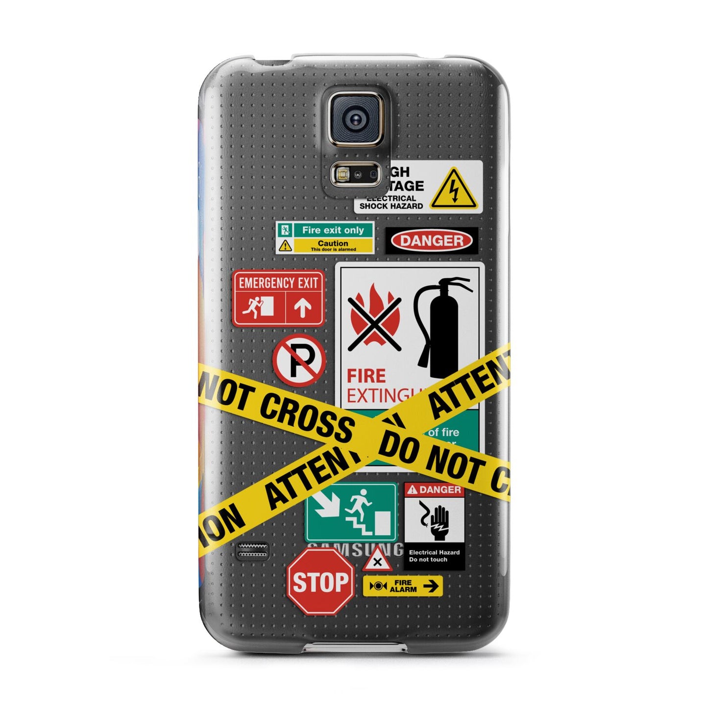 Warning Labels Samsung Galaxy S5 Case