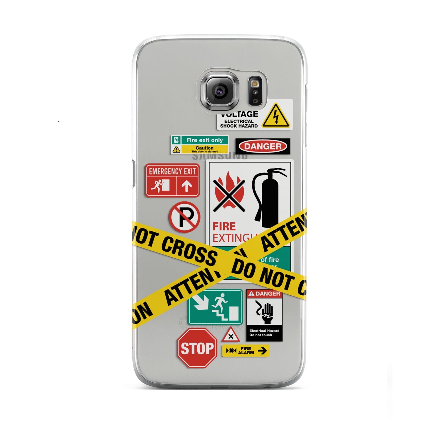 Warning Labels Samsung Galaxy S6 Case