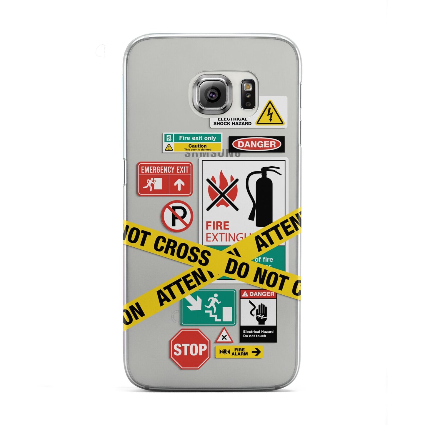 Warning Labels Samsung Galaxy S6 Edge Case